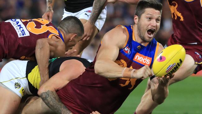 Stefan Martin wants the Gabba to be a fortress. Pics Adam Head