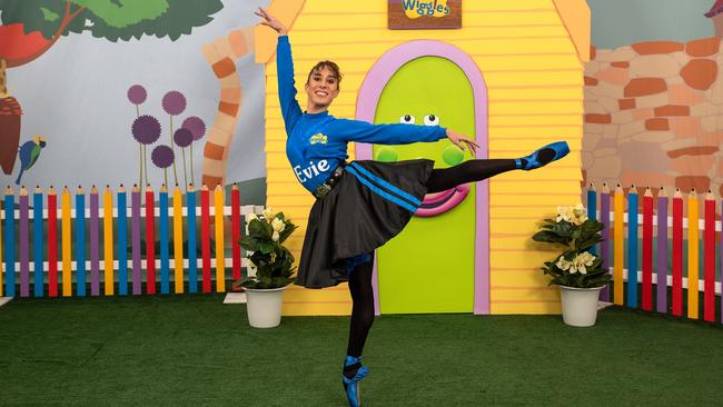 Evie Ferries dances her way into The Wiggles. Picture: Fruit Salad TV