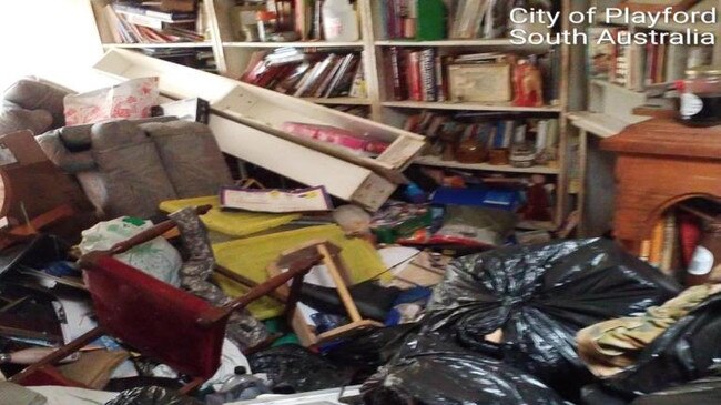 A hoarder’s home in Playford. Picture: Supplied