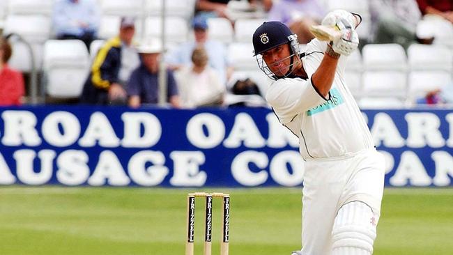 Shane Warne playing for Hampshire in 2004. Picture: AP/Sean Dempsey