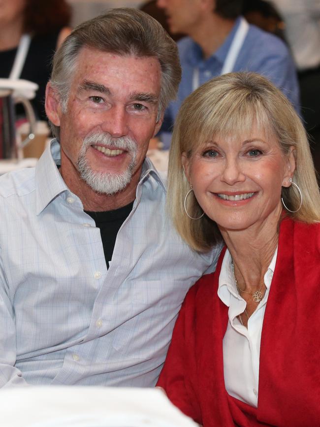 Olivia Newton-John and her husband John Easterling.