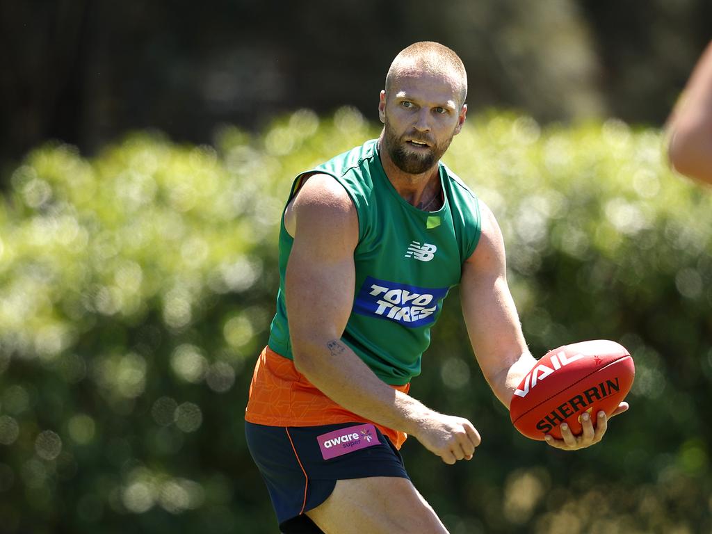 Jake Stringer joined his new teammates on the track. Picture: Phil Hillyard.