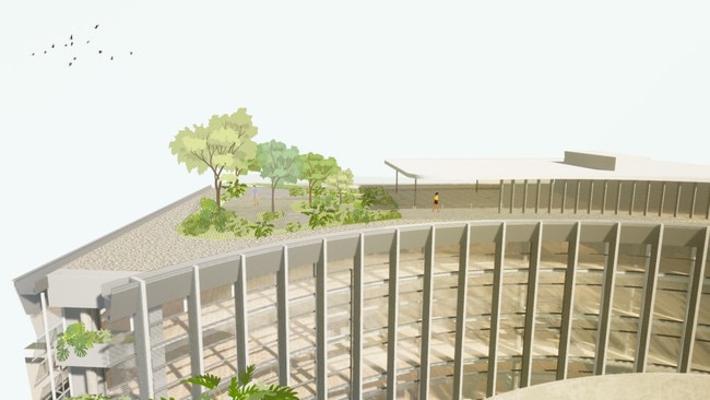 More than 20 per cent of the site will be taken up by landscape which includes a rooftop garden. Picture: Welsh + Major