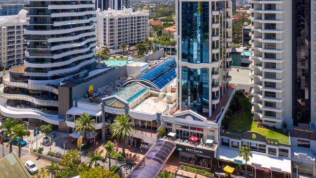 The Niecon Tower and Niecon Plaza in Broadbeach.