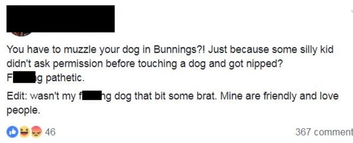 The woman was left outraged by being told she had to muzzle her 'friendly' dogs.