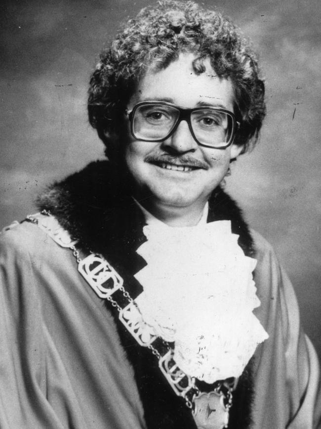 ROBES: As Unley Mayor in 1985.