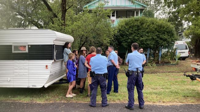 The NSW Reconstruction Authority (RA) is attempting to disconnect water supply to nine government-owned houses in Lismore currently occupied by squatters. Photo: Supplied