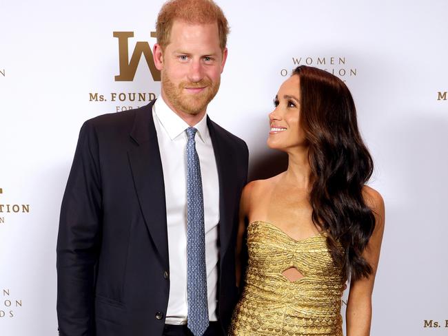 Prince Harry, Duke of Sussex and Meghan, The Duchess of Sussex at an event in New York last month. Picture: Kevin Mazur/Getty Images Ms. Foundation for Women