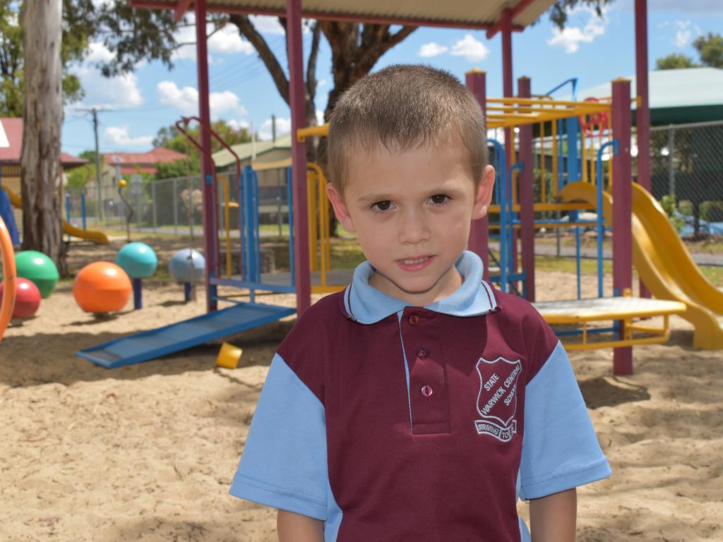 Warwick Central State School prep students are ready to embark on their schooling lives (Photo: Warwick Daily News)