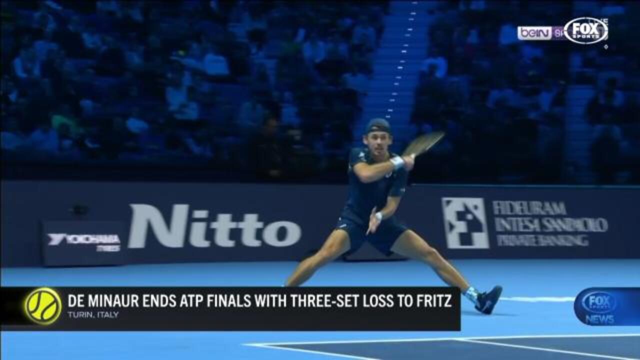 Fritz hand de Minaur ATP finals loss