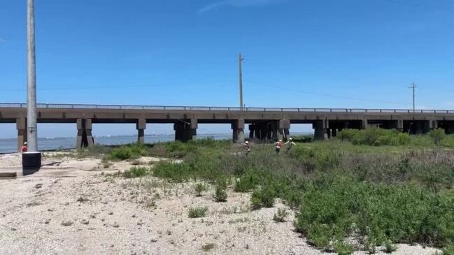 Pelican Island Bridge Closed After Barge Collision