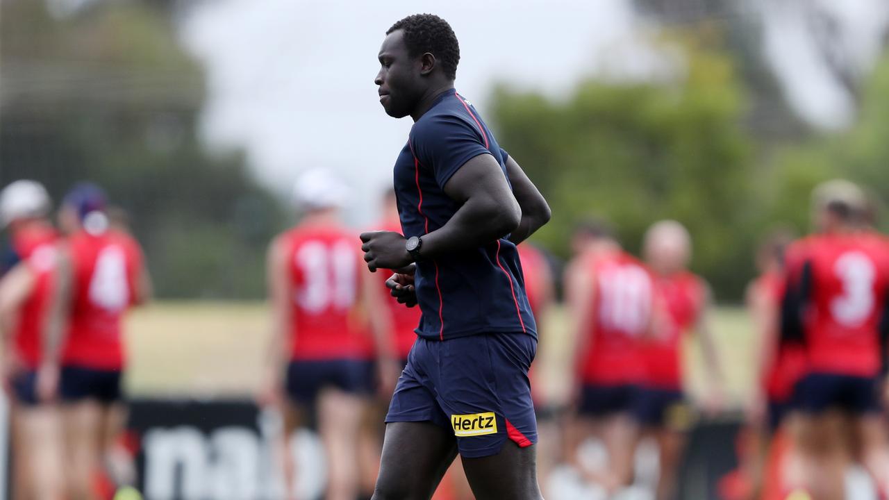 Majak Daw has been training with Melbourne. Picture: David Crosling