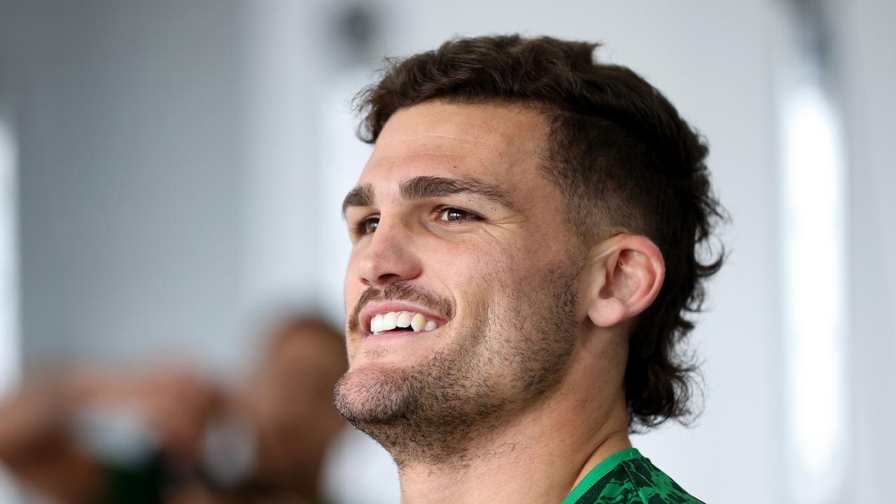 Nathan Cleary laughs off suggestions the Panthers are arrogant. Picture; Brendon Thorne/Getty Images