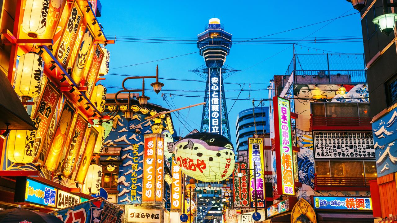 Flights from Australia to Osaka are as low as $315. Picture: iStock
