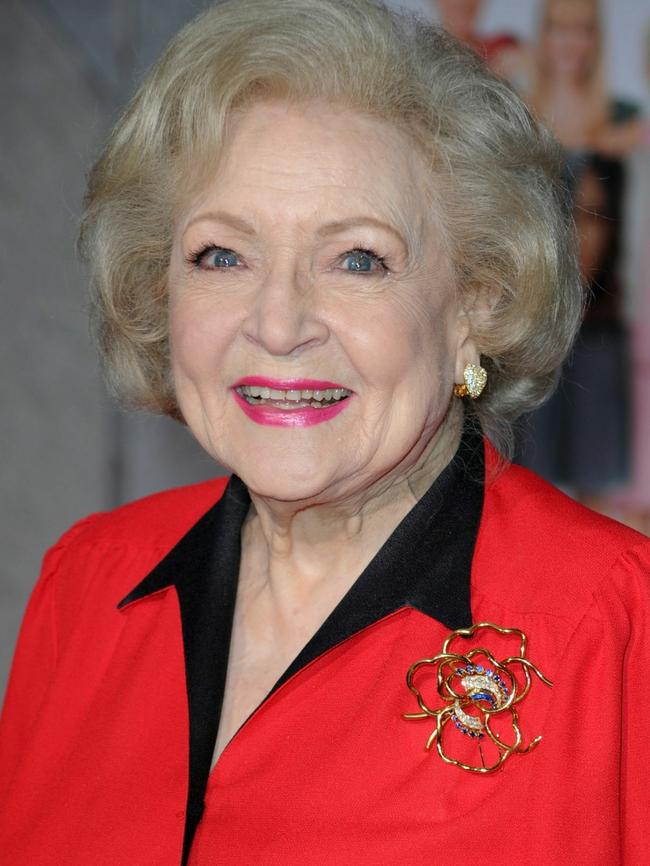 Betty White was one of the most beloved stars in Hollywood. Picture: AFP.