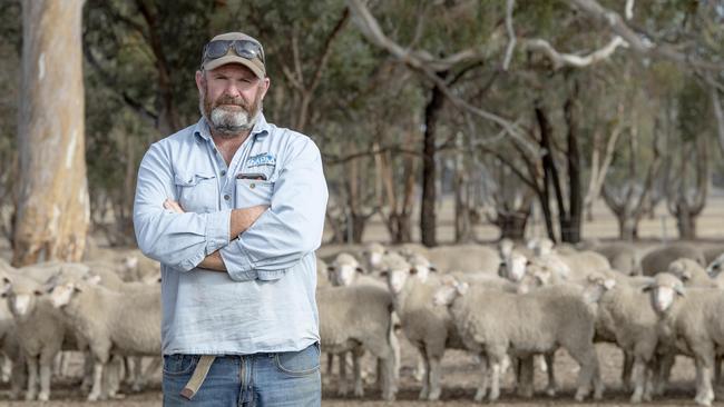 NEWS: Ben Duxson at KanyaVNI West are set to carve up Bens land within close proximity to his shearing shed and house .PICTURED: Farmer Ben Duxson on his farm at KanyaPicture: Zoe Phillips