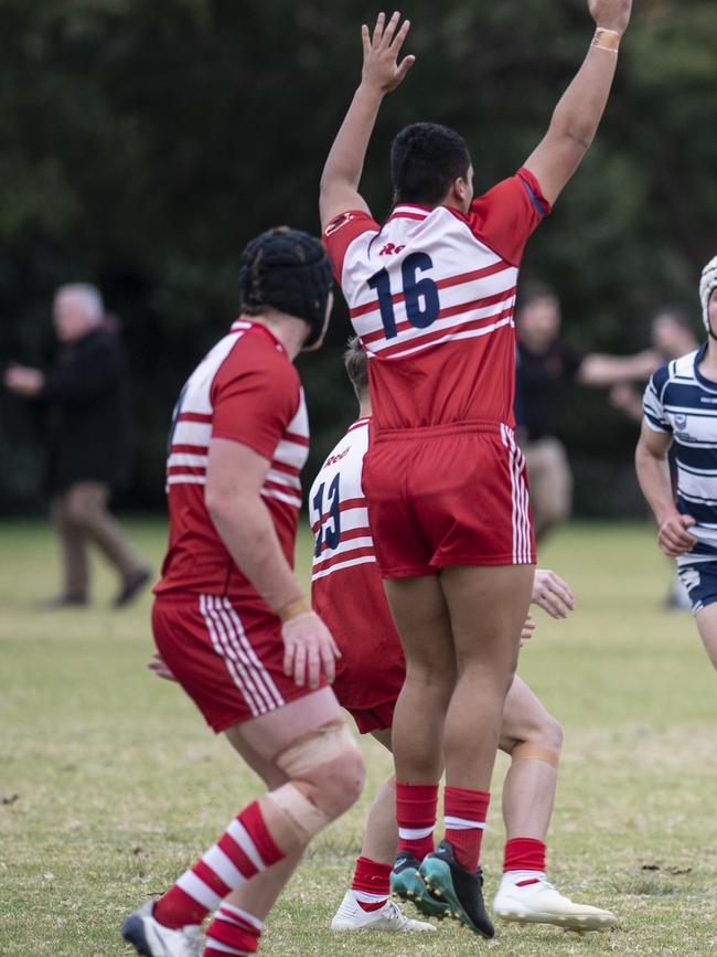 Jai Purser, St Mary's. St Mary's College vs Palm Beach Currumbin. Langer Cup Rugby League. Tuesday, June 8, 2021. Picture: Nev Madsen.