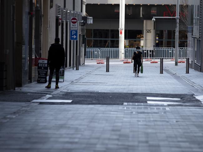 Sydney’s near-deserted CBD. Picture: NCA NewsWire / Nikki Short