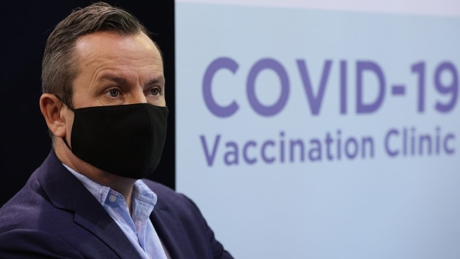 Premier Mark McGowan announced on Wednesday afternoon he is in COVID-19 isolation. Picture: Paul Kane/Getty Images