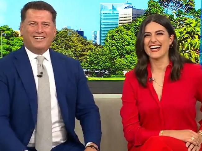 New ACA host Ally Langdon chats with her former Today host Karl Stefanovic and Sarah Abo.