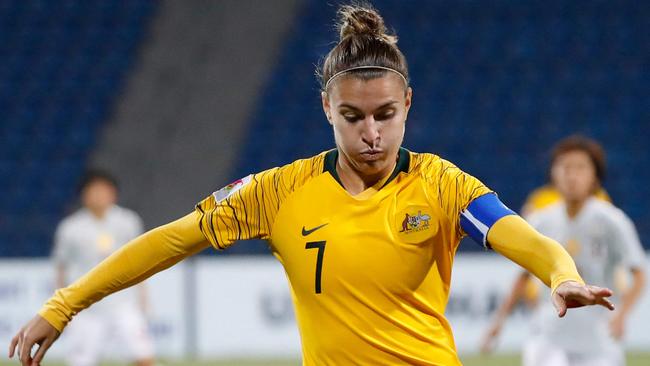 Steph Catley has attracted interest from English giants Arsenal. Picture: AFP