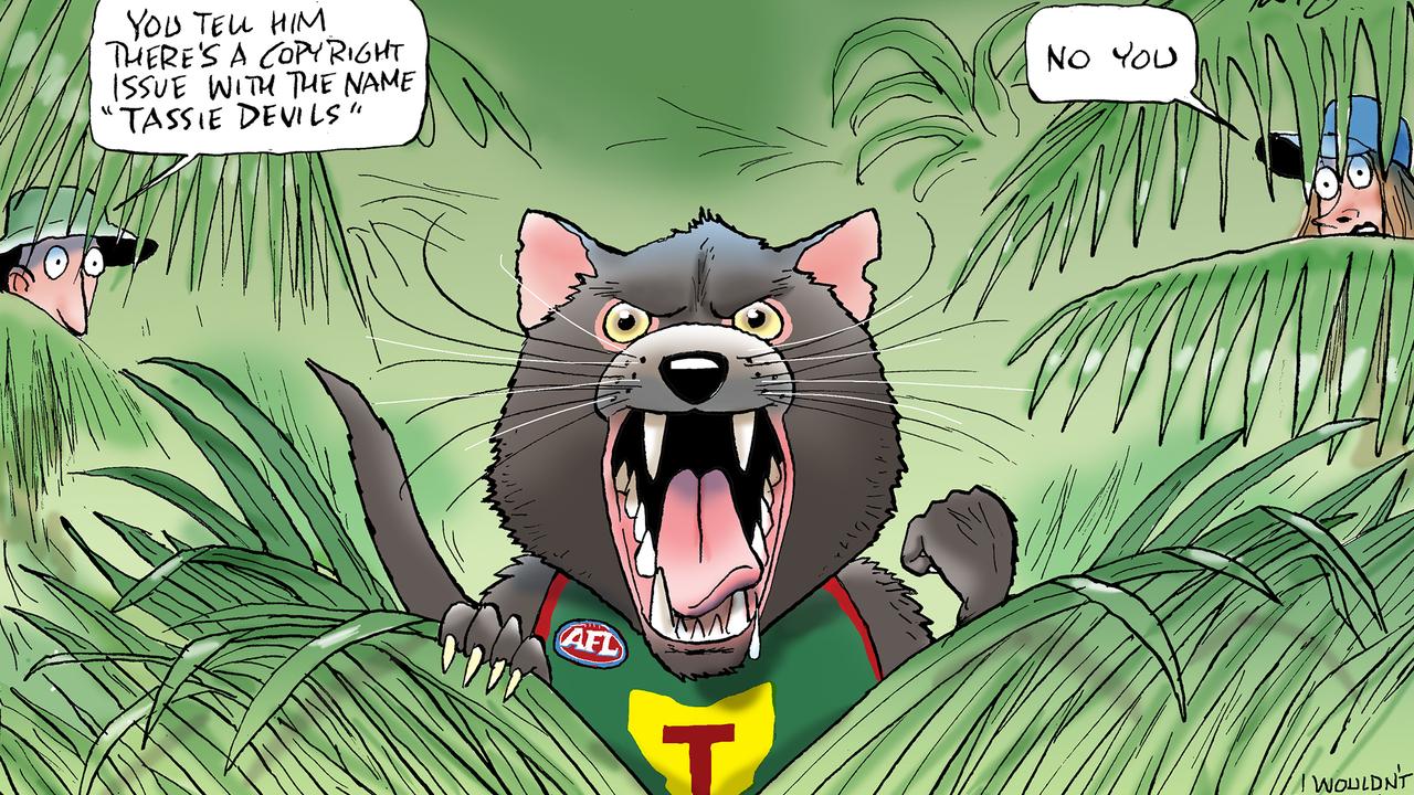 Official tasmanian devils Football club afl Australian Football T