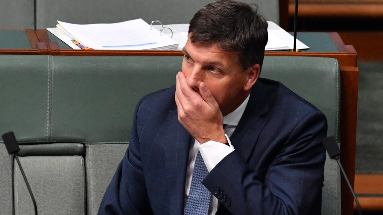 Energy Minister Angus Taylor is widely expected to commit to a green energy plan. Picture: Sam Mooy/Getty Images