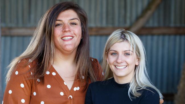 25/10/2019  Holly Scott (L) with LSA case manager Jess Ciccarello. Picture MATT TURNER