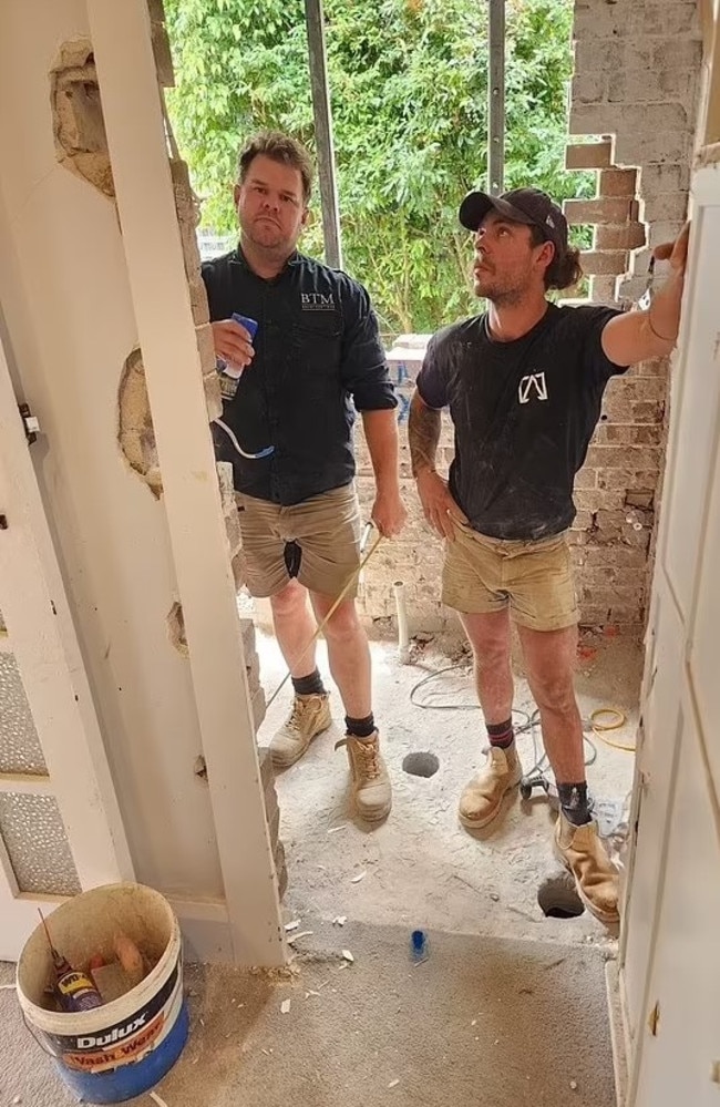 The 40-year-old changed careers to become a builder. Picture: GoFundMe