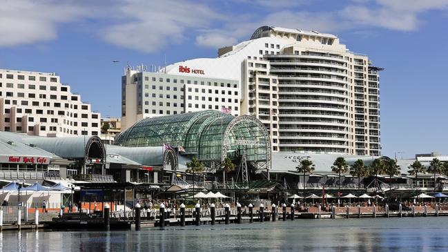 The Ibis Hotel at Darling Harbour.