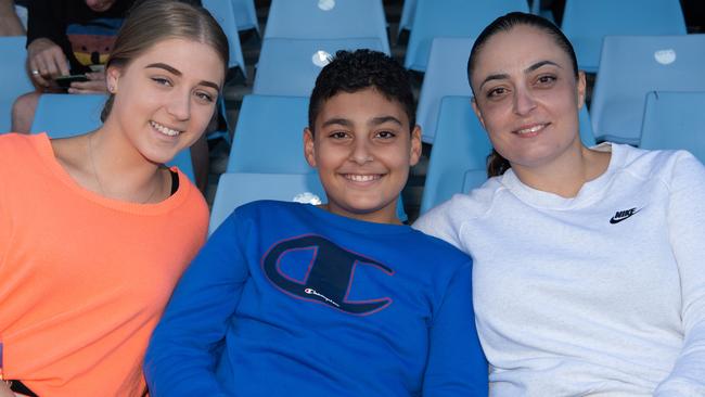 Zara Borysewicz, George Arrage and Naj Arrage from Beverly Hills. Picture: Monique Harmer