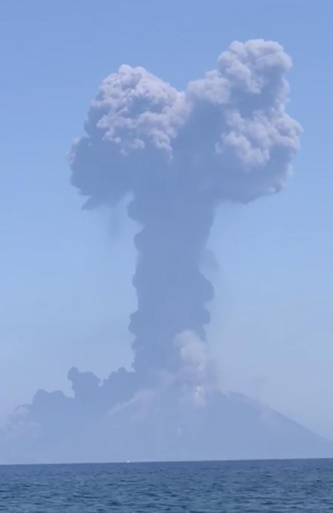 A similarly spectacular eruption in July on Stromboli killed an Italian hiker. Picture: Camilla Nocivelli via AP