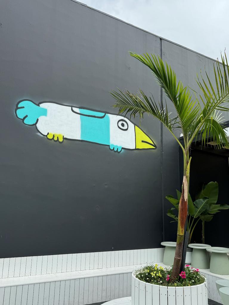 A Pam the Bird painting that appeared on a nightclub in the Melbourne suburb of Werribee. Picture: Supplied