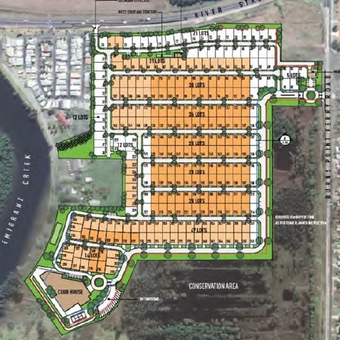 The master plan for the new GemLife home estate development project in West Ballina.