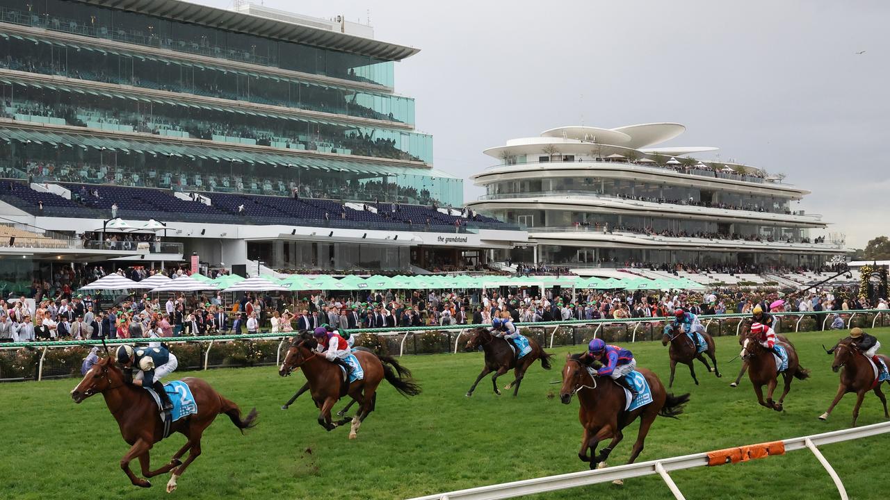 A Melbourne man has been accused of performing the Nazi salute during Oaks Day at Flemington Racecourse. Picture: Robert Cianflone