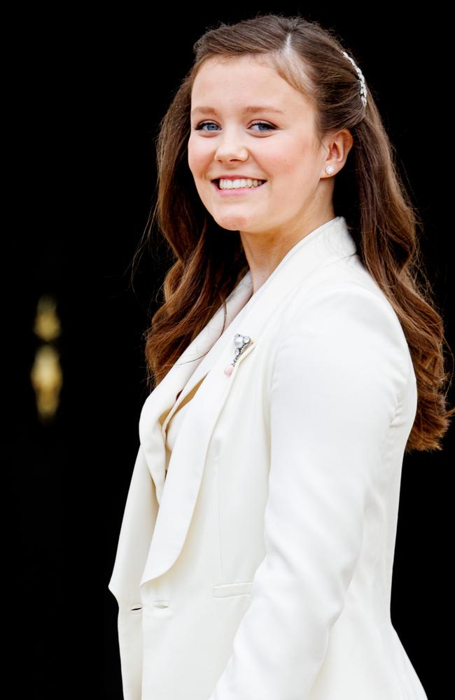 Princess Isabella of Denmark poses as she attends her confirmation in 2022. Picture: Patrick van Katwijk/Getty Images