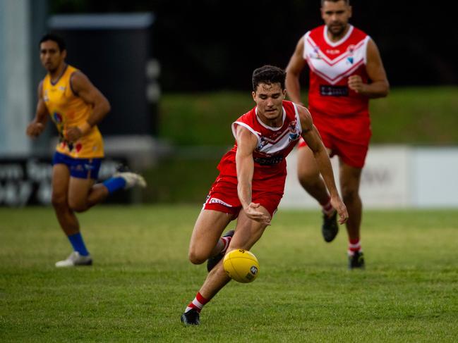 Ned Stevens alongside Andy Moniz-Wakefield has been selected for the NAB AFL Draft Combine. Picture: Che Chorley