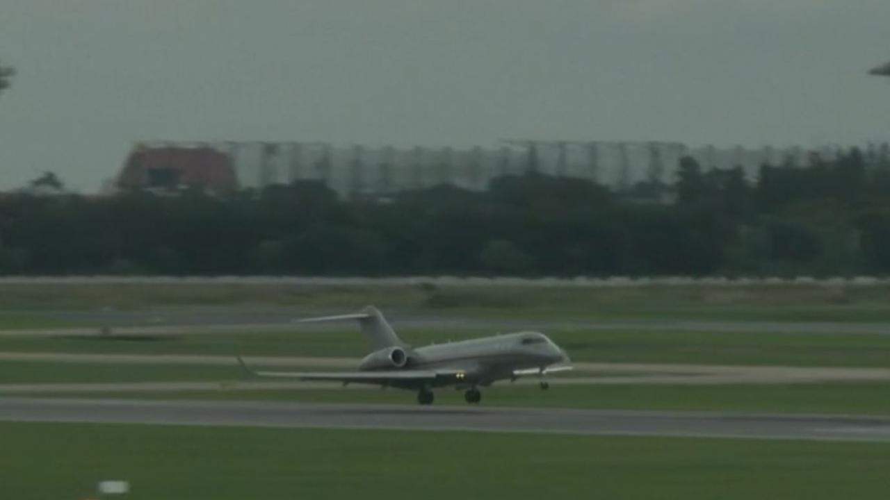 Julian Assange private jet lands in Bangkok. Source: Sky News