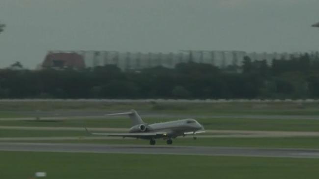 Julian Assange private jet lands in Bangkok. Source: Sky News