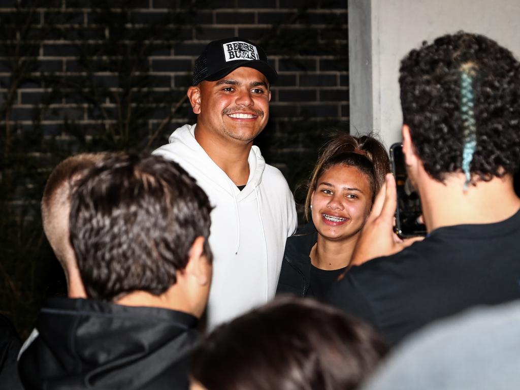 Latrell Mitchell at the NRL's Indigenous Youth Summit in May 2021