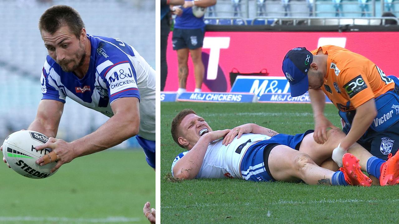 Cruel injuries hit Kieran Foran and Dylan Napa.