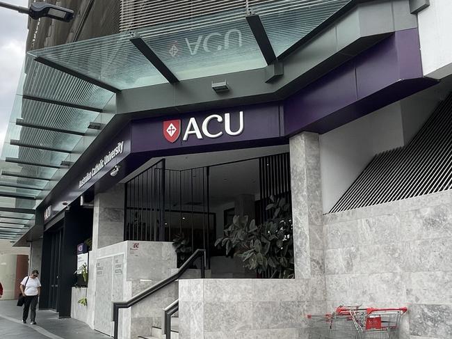 Australian Catholic University’s Melbourne campus was targeted.