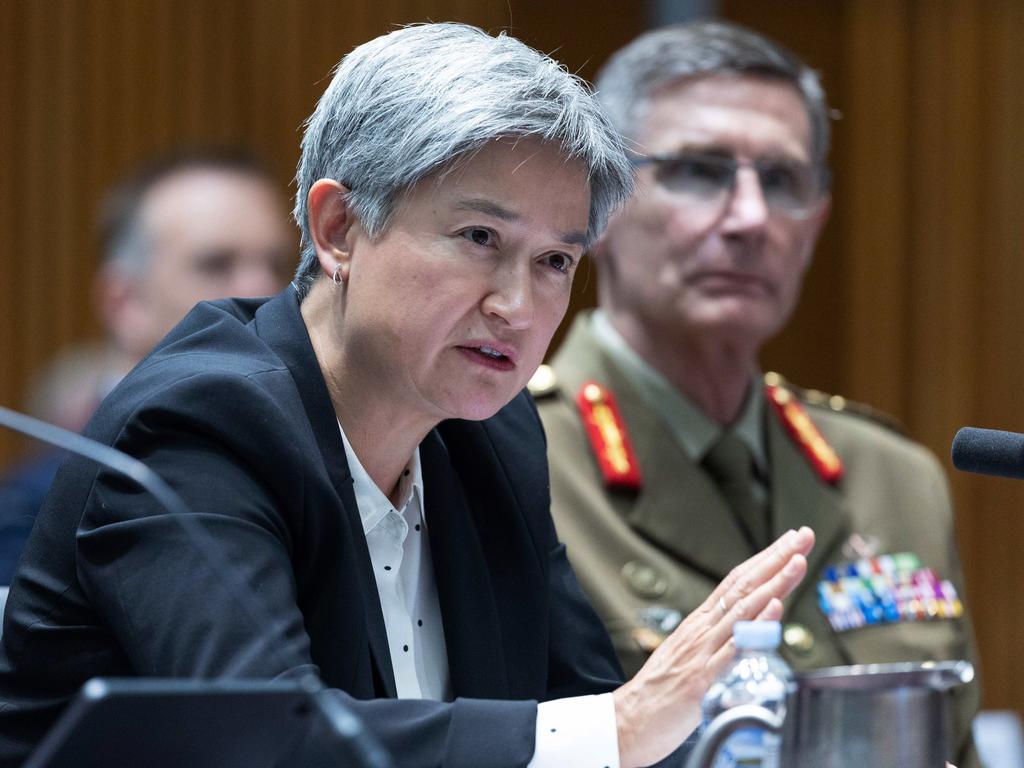 Senator Penny Wong, Minister for Foreign Affairs and Chief of the Defence Force General Angus Campbell. Picture: NCA NewsWire / Gary Ramage