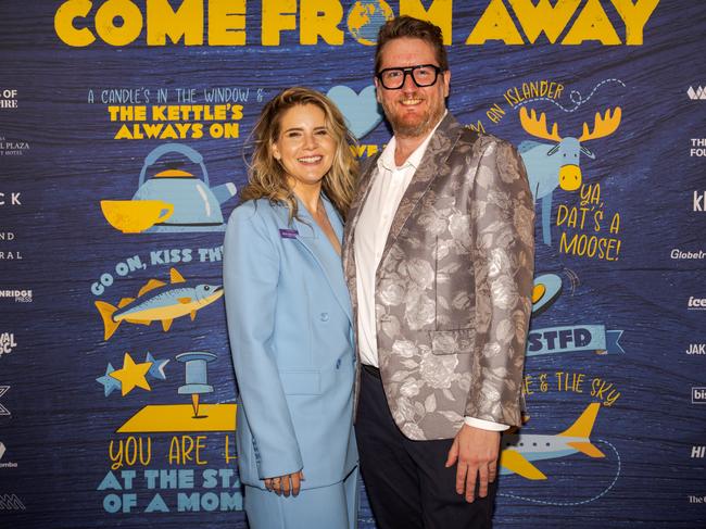 Giuliana Bonel and Liam McGuigan at the opening night function for The Empire's Come From Away at The Rock, Friday, March 14, 2025. Picture: Hey Media