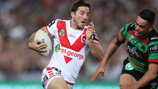 Ben Hunt had moments of brilliance for the Dragons in 2018 but also moments of madness. Picture: Brett Costello