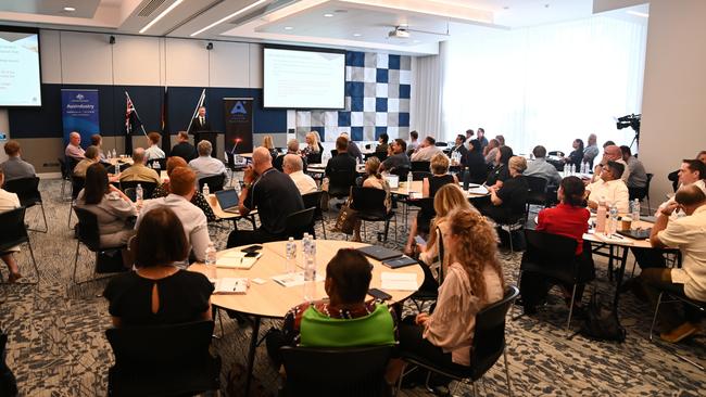 Attendees at the Space Centre Australia workshop at Cairns Regional Council's Spence St office on Friday. Picture: Isaac McCarthy