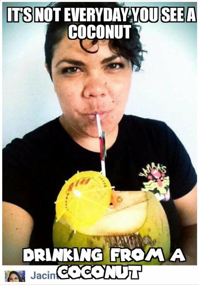 A Territory Greens candidate running in the federal election has apologised for sharing a “racist” Facebook meme that pokes fun at CLP candidate Jacinta Price for being a “coconut”