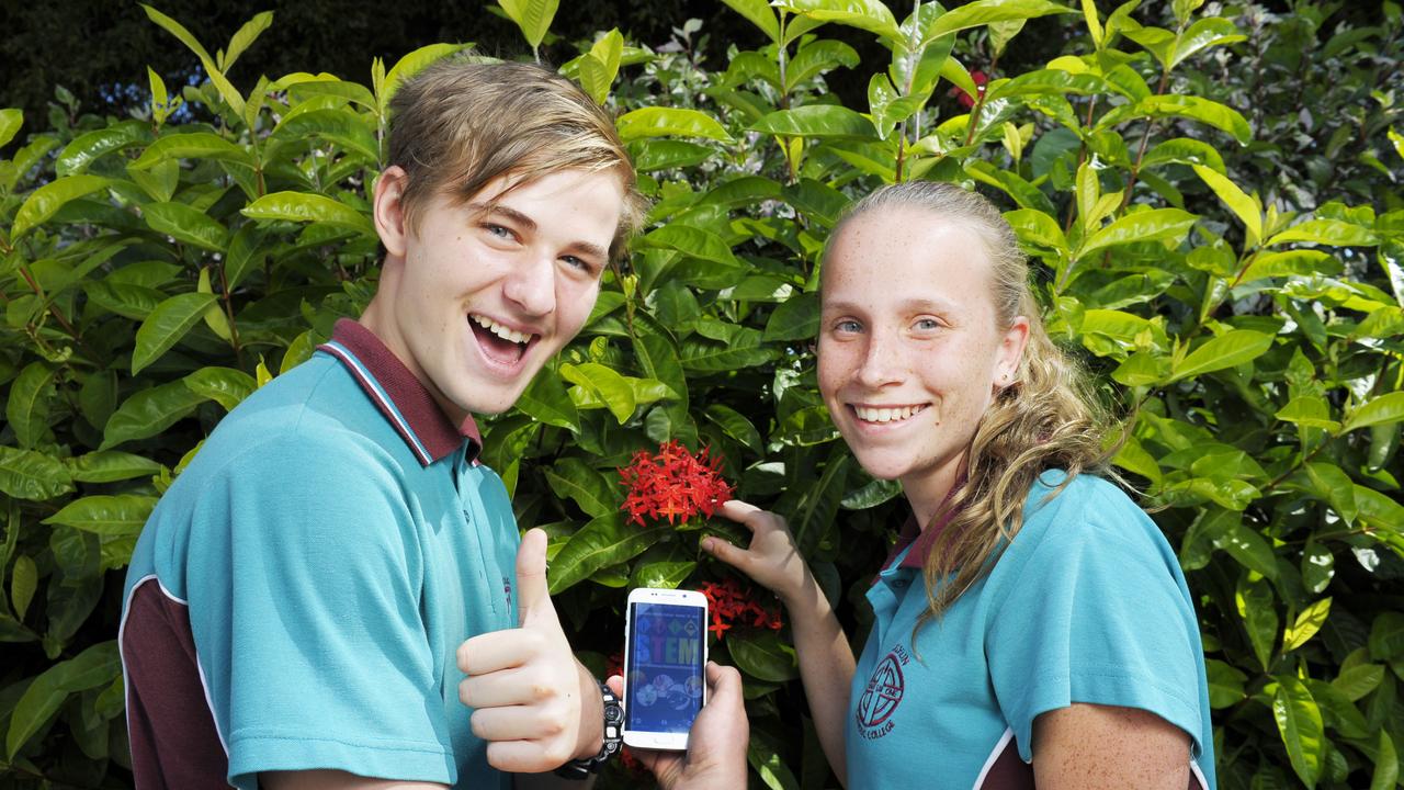 O'Loughlin College students Samuel Dixon and Olivia Donohue.