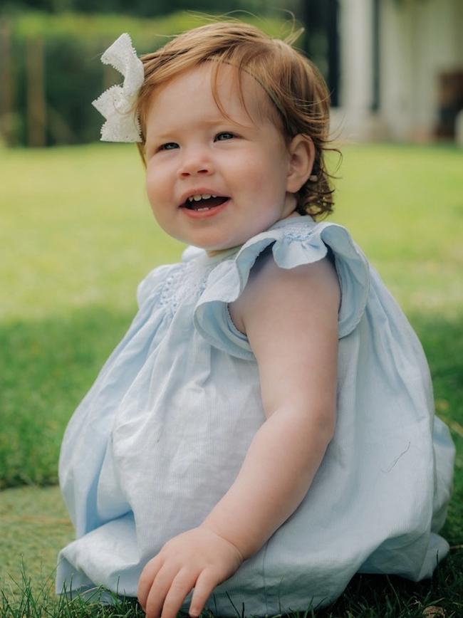 Meghan and Harry released this photo of Lilibet for her birthday. Picture: Misan Harriman