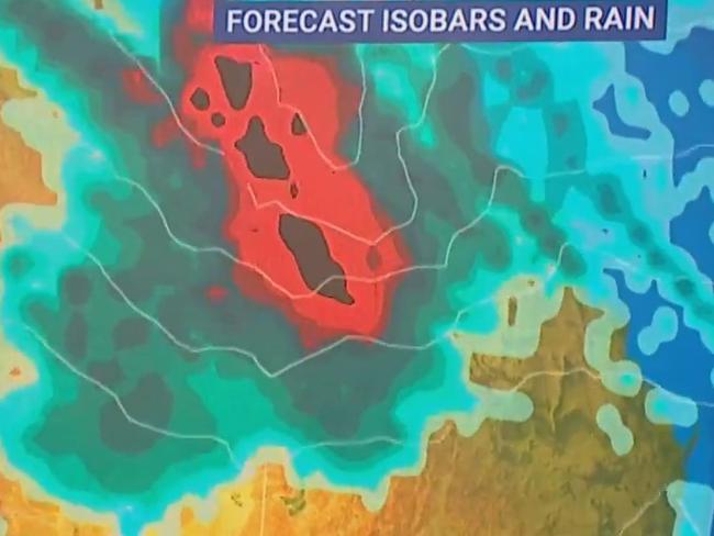 Queensland could be hit with heavy daily downpours next week. Picture: Sky News Weather